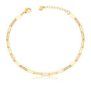 Tornozeleira Elo Cartier Dourada