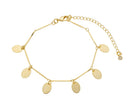 Pulseira Medalhas Douradas